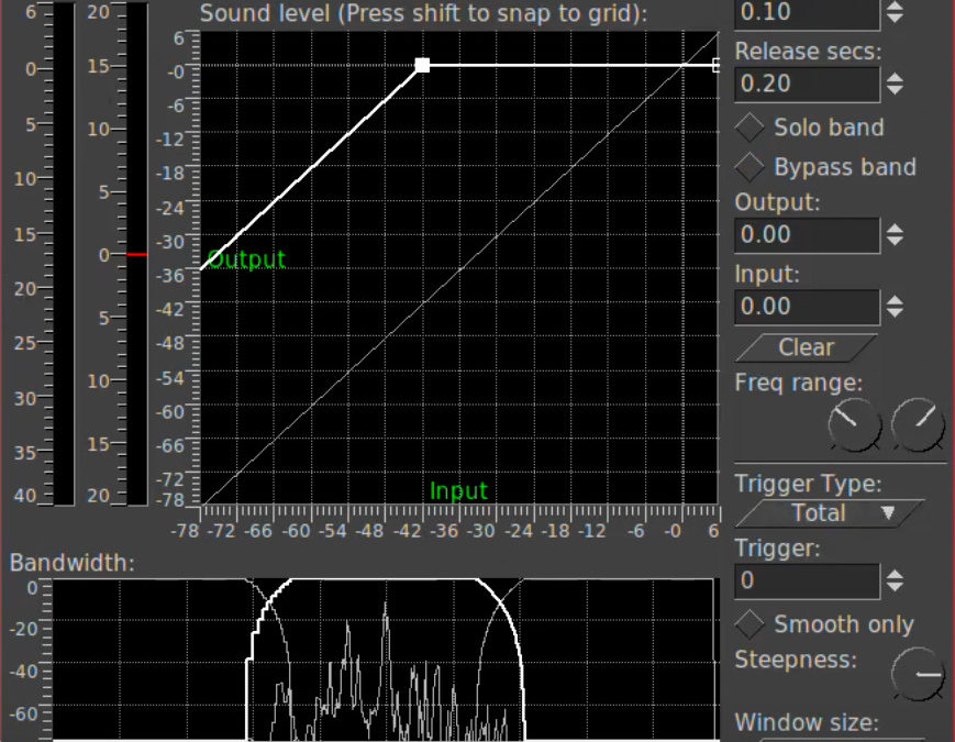 Cinelerra 7.2 Multiband Compressor